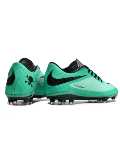 Men's Nike Hypervenom Phantom FG Football Boots - Green/Black/Silver