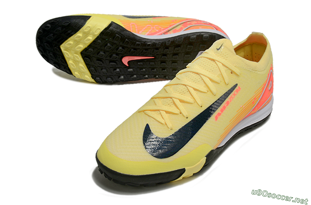 Unisex Nike Air Zoom Mercurial Vapor 16 Elite TF Football Shoes - Yellow/Black/Red 3