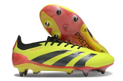 Men's Adidas Predator 24 Elite SG Football Boots - Yellow/Black/Red