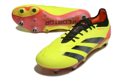 Men's Adidas Predator 24 Elite SG Football Boots - Yellow/Black/Red