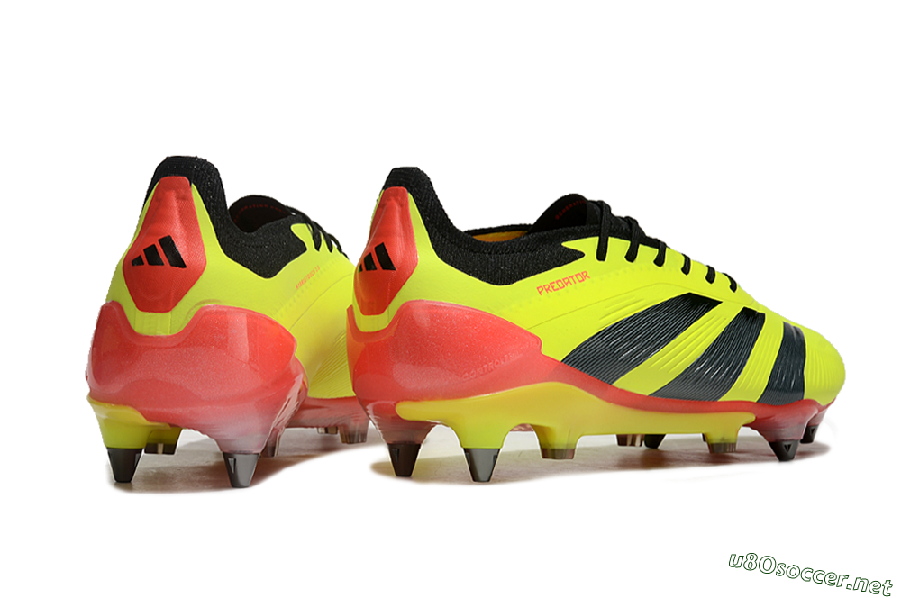 Men's Adidas Predator 24 Elite SG Football Boots - Yellow/Black/Red 6