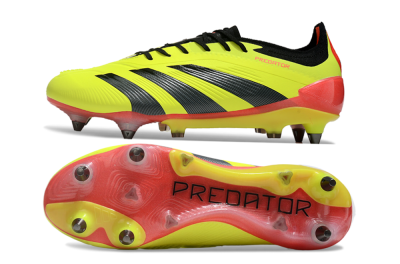 Men's Adidas Predator 24 Elite SG Football Boots - Yellow/Black/Red