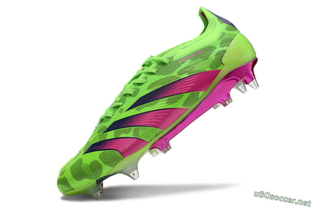 Men's Adidas Predator 24 Elite SG Football Boots - Yellow/Purple/Pink 5