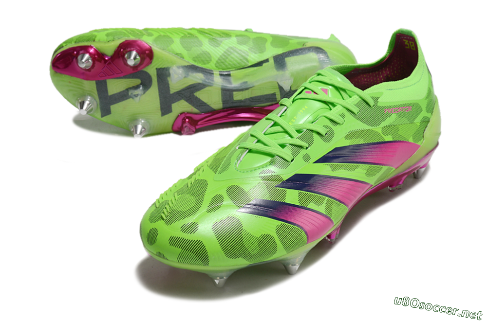 Men's Adidas Predator 24 Elite SG Football Boots - Yellow/Purple/Pink 3