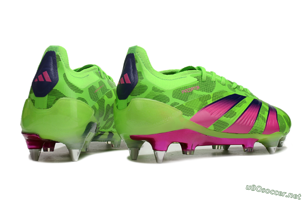 Men's Adidas Predator 24 Elite SG Football Boots - Yellow/Purple/Pink 6