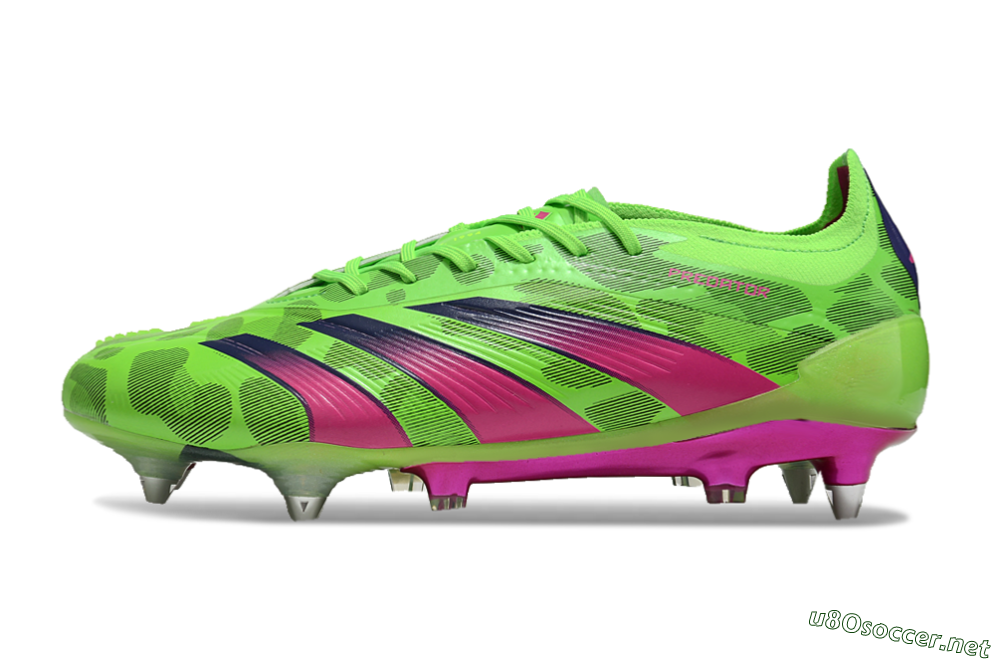 Men's Adidas Predator 24 Elite SG Football Boots - Yellow/Purple/Pink 0