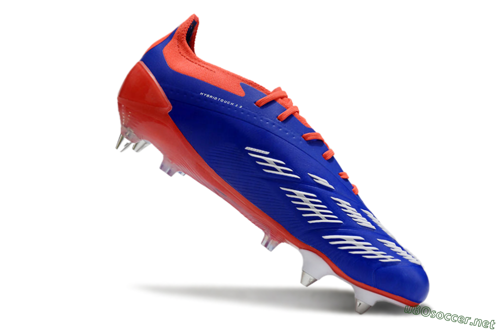 Men's Adidas Predator Elite Foldover Tongue SG Football Boots - Blue/White/Red 4