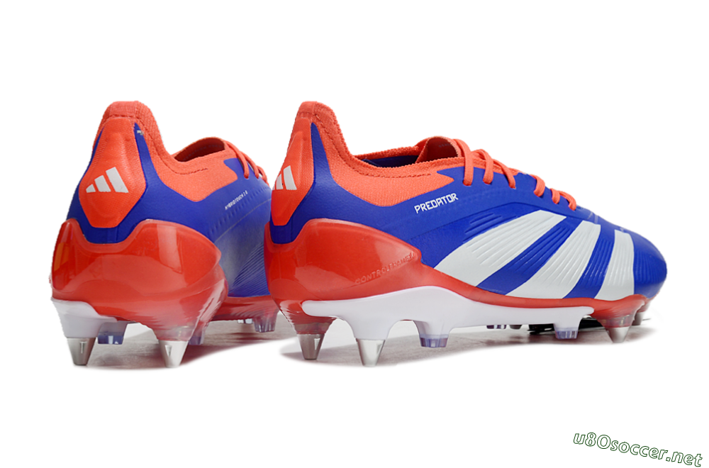 Men's Adidas Predator Elite Foldover Tongue SG Football Boots - Blue/White/Red 6