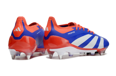 Men's Adidas Predator Elite Foldover Tongue SG Football Boots - Blue/White/Red