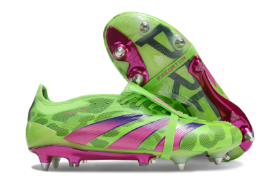 Men's Adidas Predator Elite Foldover Tongue SG Football Boots - Yellow/Purple/Pink