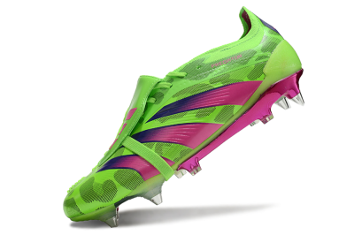 Men's Adidas Predator Elite Foldover Tongue SG Football Boots - Yellow/Purple/Pink