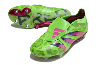 Men's Adidas Predator Elite Foldover Tongue SG Football Boots - Yellow/Purple/Pink