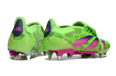 Men's Adidas Predator Elite Foldover Tongue SG Football Boots - Yellow/Purple/Pink