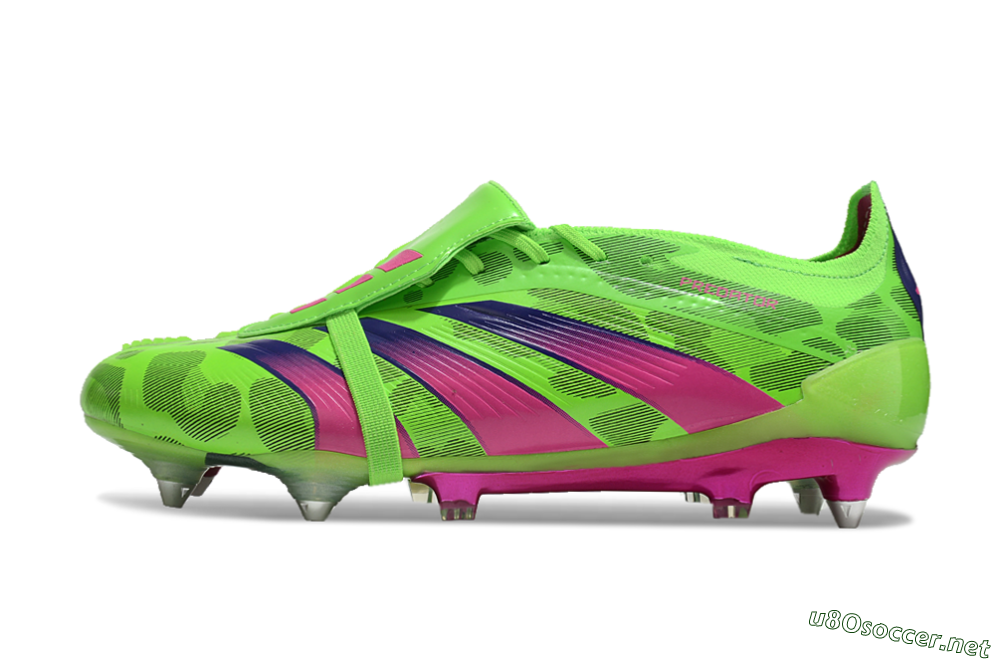Men's Adidas Predator Elite Foldover Tongue SG Football Boots - Yellow/Purple/Pink 0