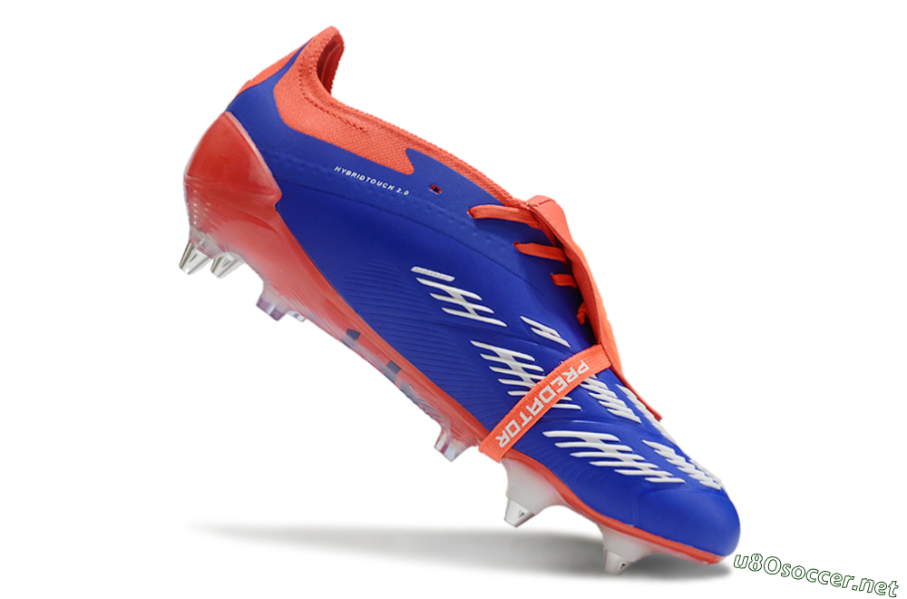 Men's Adidas Predator Elite Foldover Tongue SG Football Boots - Blue/White/Red 4