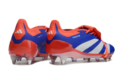 Men's Adidas Predator Elite Foldover Tongue SG Football Boots - Blue/White/Red