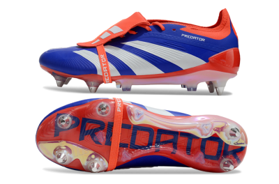 Men's Adidas Predator Elite Foldover Tongue SG Football Boots - Blue/White/Red