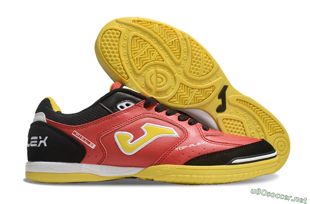 Men's Joma Top Flex IC Football Shoes - Red/Yellow/Black 2