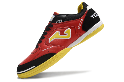 Men's Joma Top Flex IC Football Shoes - Red/Yellow/Black