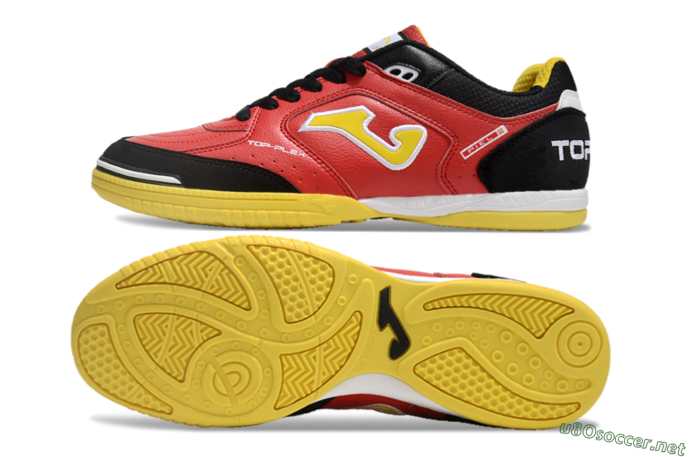 Men's Joma Top Flex IC Football Shoes - Red/Yellow/Black 1
