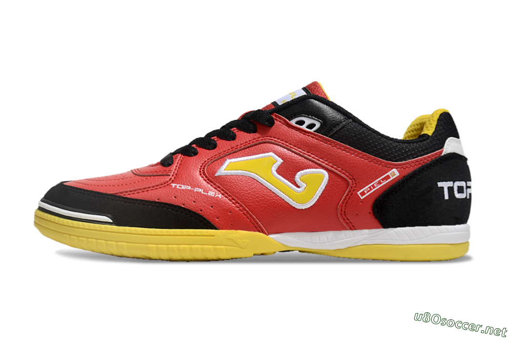 Men's Joma Top Flex IC Football Shoes - Red/Yellow/Black 0