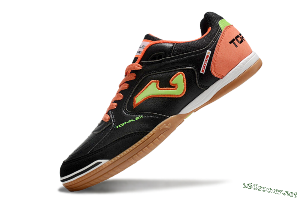 Men's Joma Top Flex IC Football Shoes - Black/Yellow/Red 5