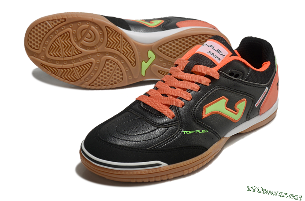 Men's Joma Top Flex IC Football Shoes - Black/Yellow/Red 3
