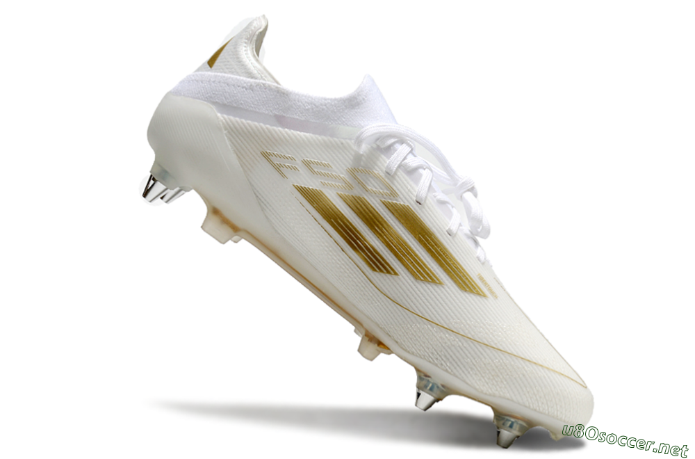 Men's Adidas F50 Elite SG Football Boots - White/Gold 4
