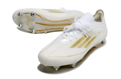Men's Adidas F50 Elite SG Football Boots - White/Gold