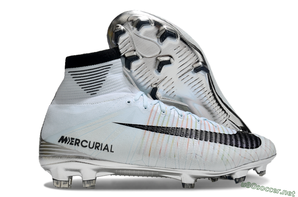 Men's Nike Zoom Superfly 5 Elite FG Football Boots - Blue/Black/Rainbow 2