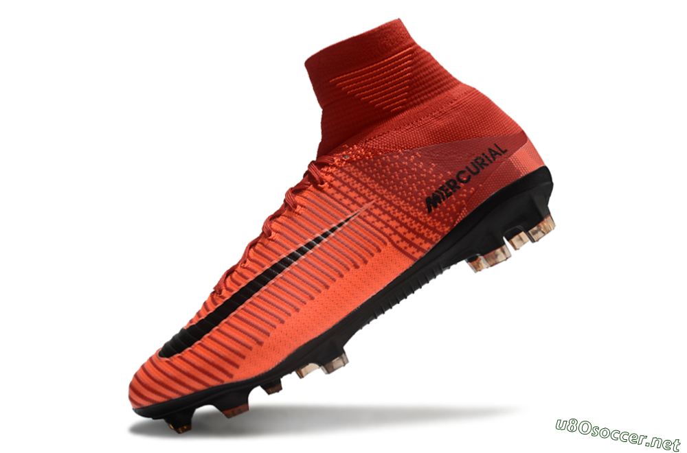 Men's Nike Zoom Superfly 5 Elite FG Football Boots - Red/Black 5