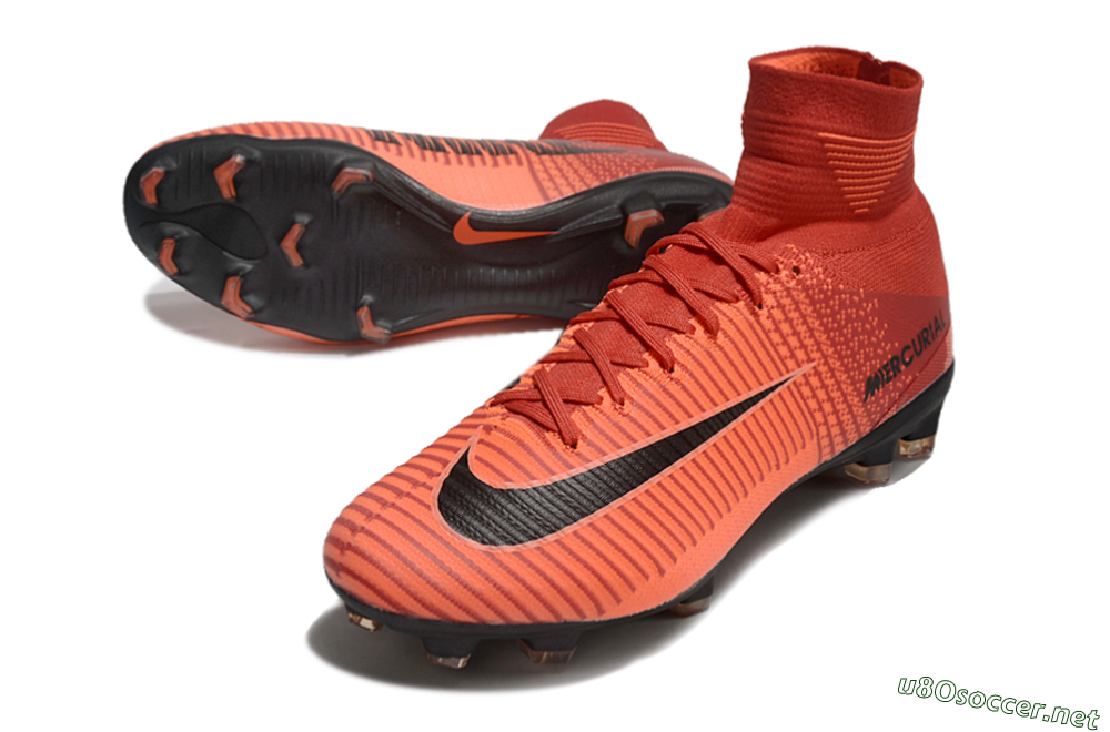 Men's Nike Zoom Superfly 5 Elite FG Football Boots - Red/Black 3
