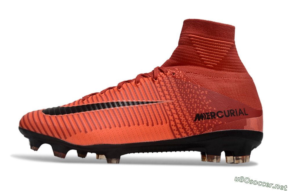 Men's Nike Zoom Superfly 5 Elite FG Football Boots - Red/Black 0