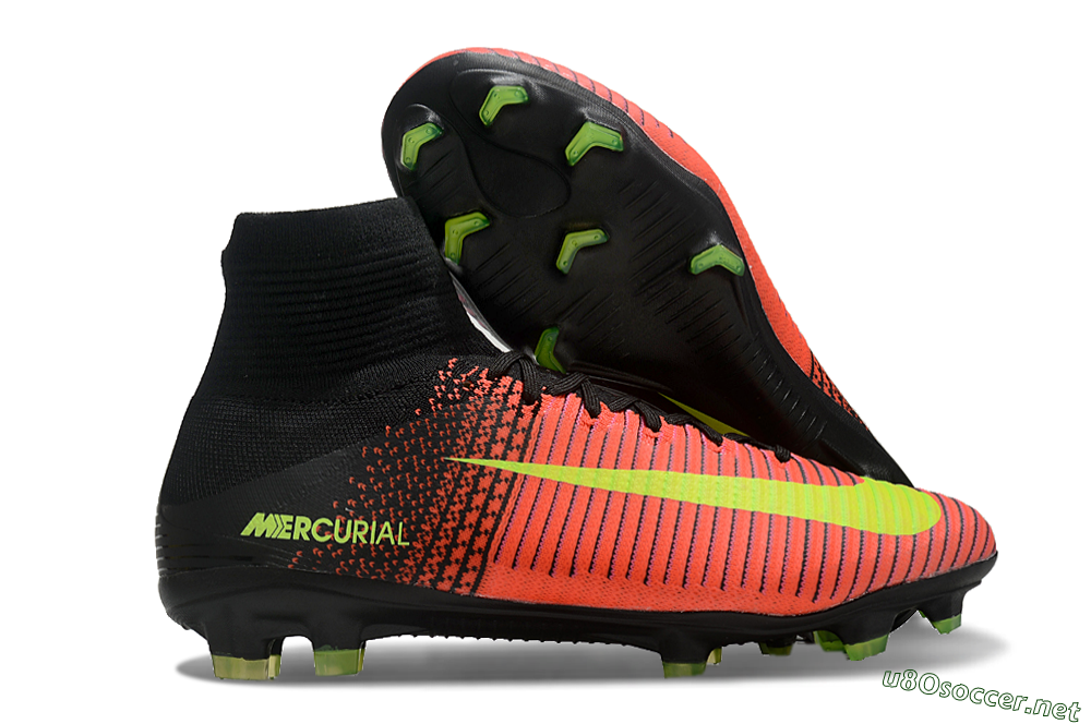 Men's Nike Zoom Superfly 5 Elite FG Football Boots - Red/Black/Yellow 2