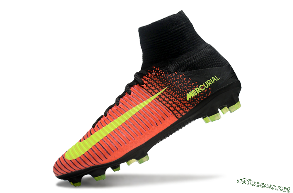 Men's Nike Zoom Superfly 5 Elite FG Football Boots - Red/Black/Yellow 5