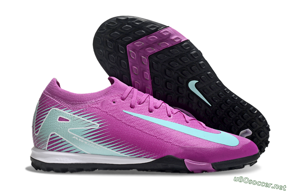Unisex Nike Air Zoom Mercurial Vapor 16 Elite TF Football Shoes - Pink/Jade/White 2