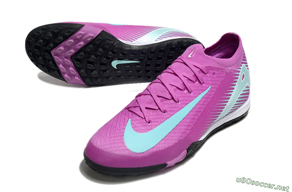 Unisex Nike Air Zoom Mercurial Vapor 16 Elite TF Football Shoes - Pink/Jade/White 3