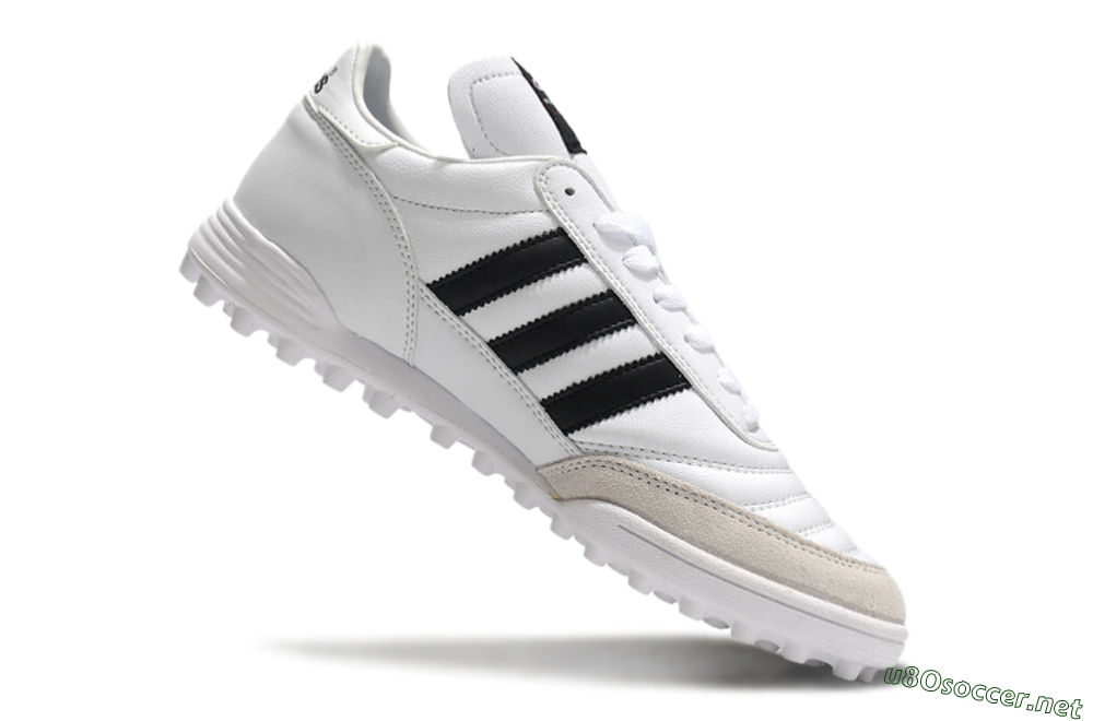 Unisex Adidas Mundial Team Astro TF Football Shoes - White/Black/Gold 4