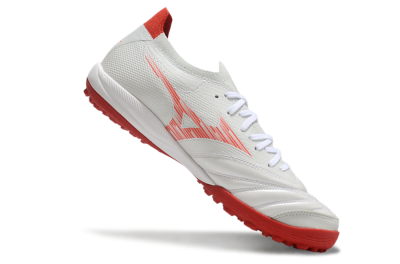 Men's Mizuno Morelia Neo Sala M8 TF Football Shoes - Beige/Red/White