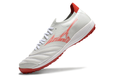 Men's Mizuno Morelia Neo Sala M8 TF Football Shoes - Beige/Red/White
