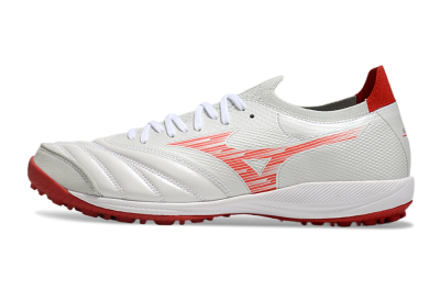 Men's Mizuno Morelia Neo Sala M8 TF Football Shoes - Beige/Red/White