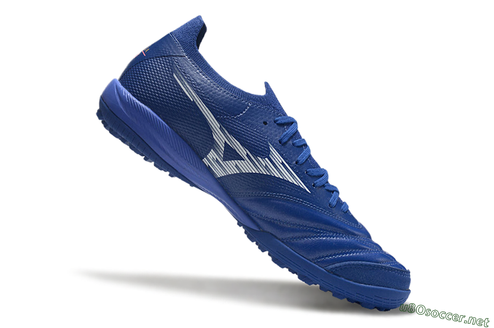 Men's Mizuno Morelia Neo Sala M8 TF Football Shoes - Blue/White 4