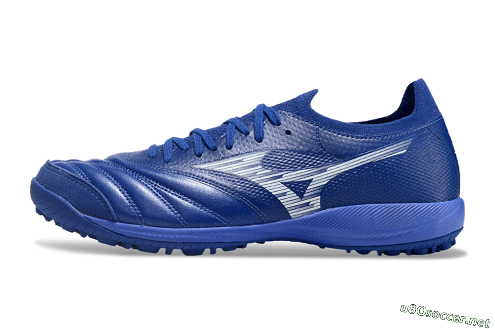 Men's Mizuno Morelia Neo Sala M8 TF Football Shoes - Blue/White 0