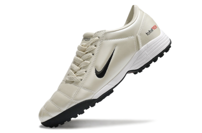 Men's Nike Total 90 II TF Football Shoes - Beige/Black/Red