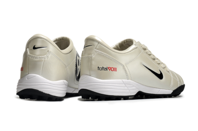 Men's Nike Total 90 II TF Football Shoes - Beige/Black/Red