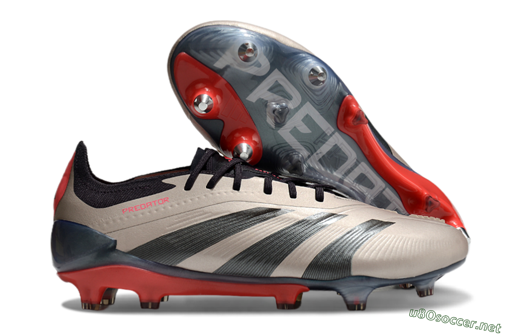 Men's Adidas Predator 24 Elite SG Football Boots - Gold/Blue/Red 2