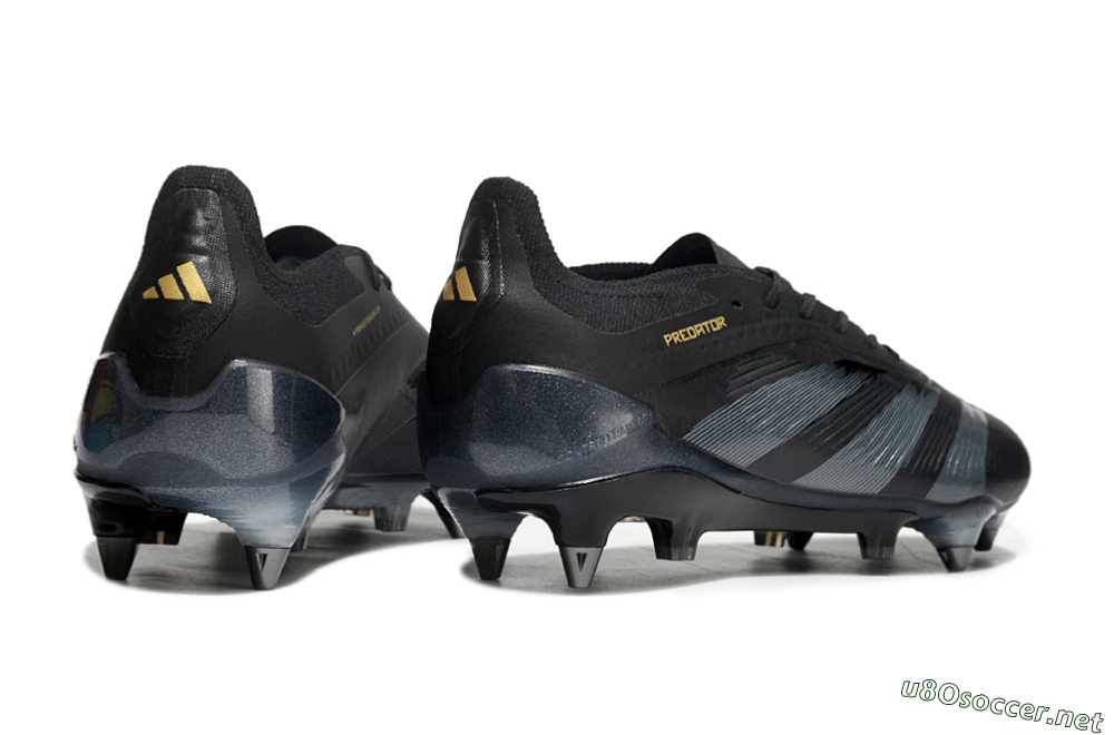 Men's Adidas Predator 24 Elite SG Football Boots - Black/Silver/Gold 3