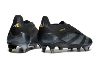 Men's Adidas Predator 24 Elite SG Football Boots - Black/Silver/Gold