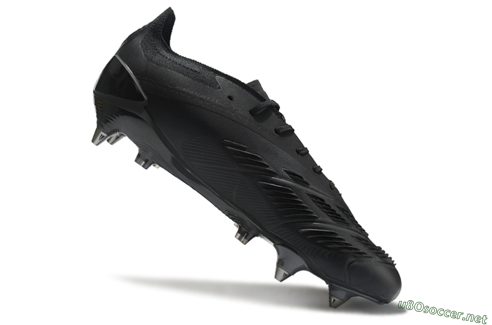 Men's Adidas Predator 24 Elite SG Football Boots - Black/Silver/Gold 5