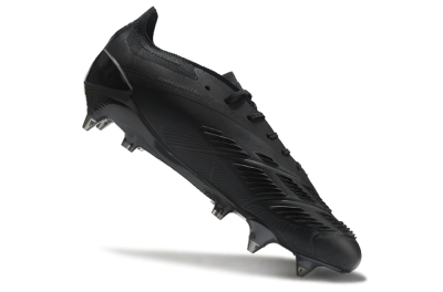 Men's Adidas Predator 24 Elite SG Football Boots - Black/Silver/Gold